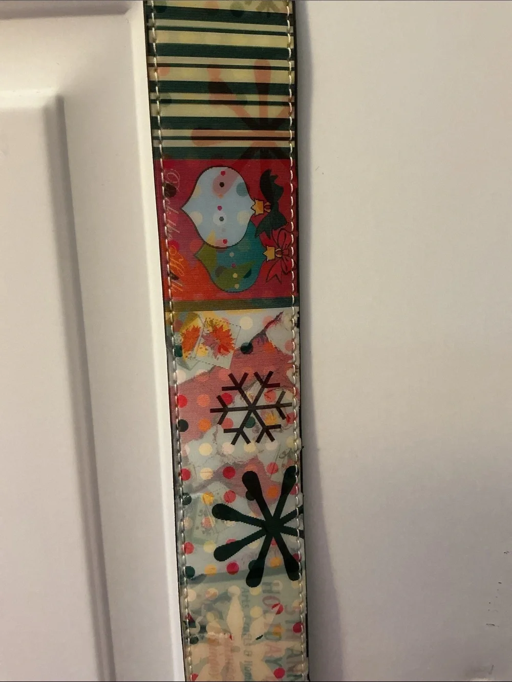 Women’s Men’s Christmas Prismatic Hologram Holographic Belt Size L